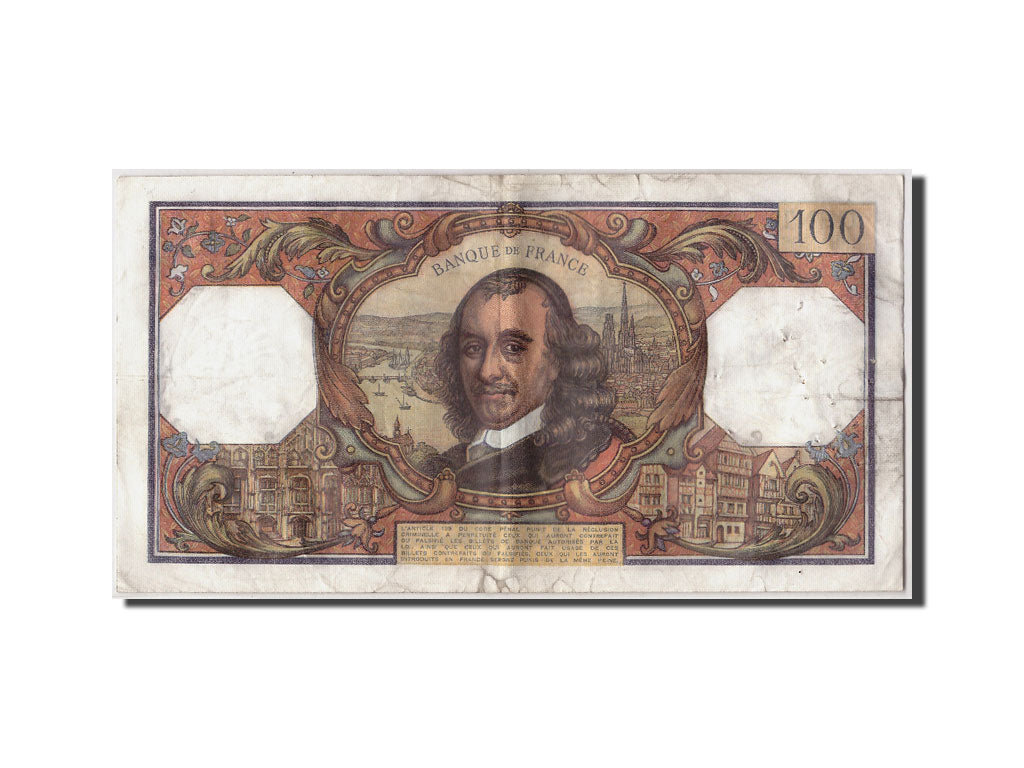 France, 100 Francs 1964-1979 ''Corneille'',KM:149c,1971-04-01,VF(30-35)