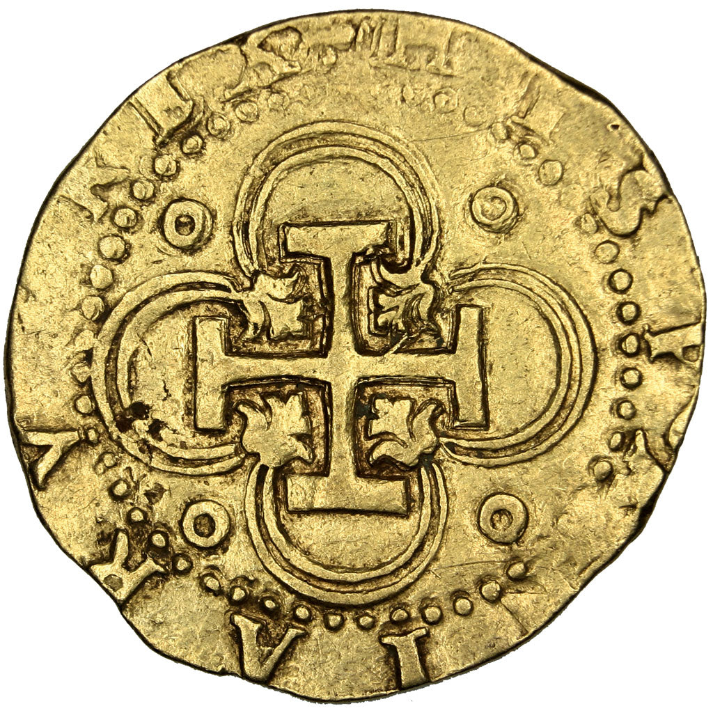 Spain, 2 Escudos, Sevilla, AU(50-53), Gold, 6.68