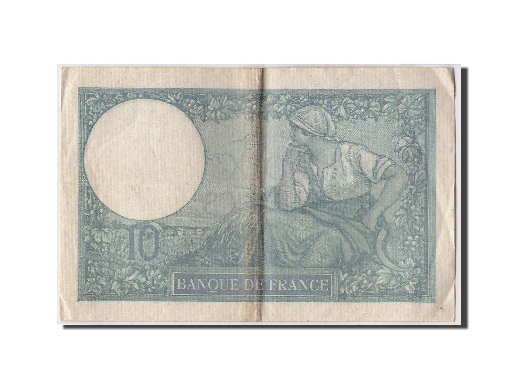 France, 10 Francs 1916-1942 ''Minerve'',KM:84,1940-12-26,EF(40-45)