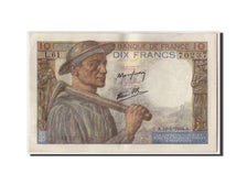 Geldschein, Frankreich, 10 Francs, 10 F 1941-1949 ''Mineur'', 1944, 1944-01-13