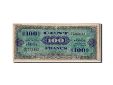 France, 100 Francs, 1944 Flag/France, 1944, KM:118a, Undated, VF(30-35)