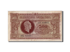France, 500 Francs, 1943-1945 Marianne, undated (1945), KM:106, EF(40-45)