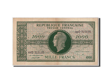 Francia, 1000 Francs, 1943-1945 Marianne, undated (1945), KM:107, Undated, SP...