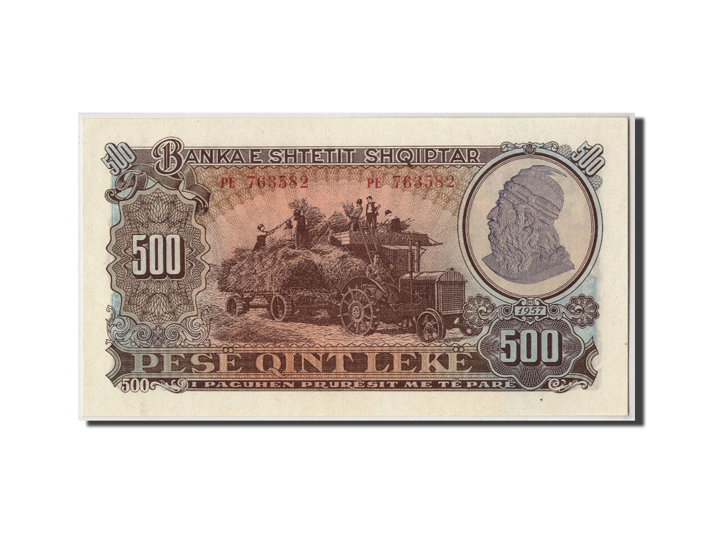 Banknote, Albania, 500 Lekë, 1957, Undated, KM:31a, UNC(65-70)