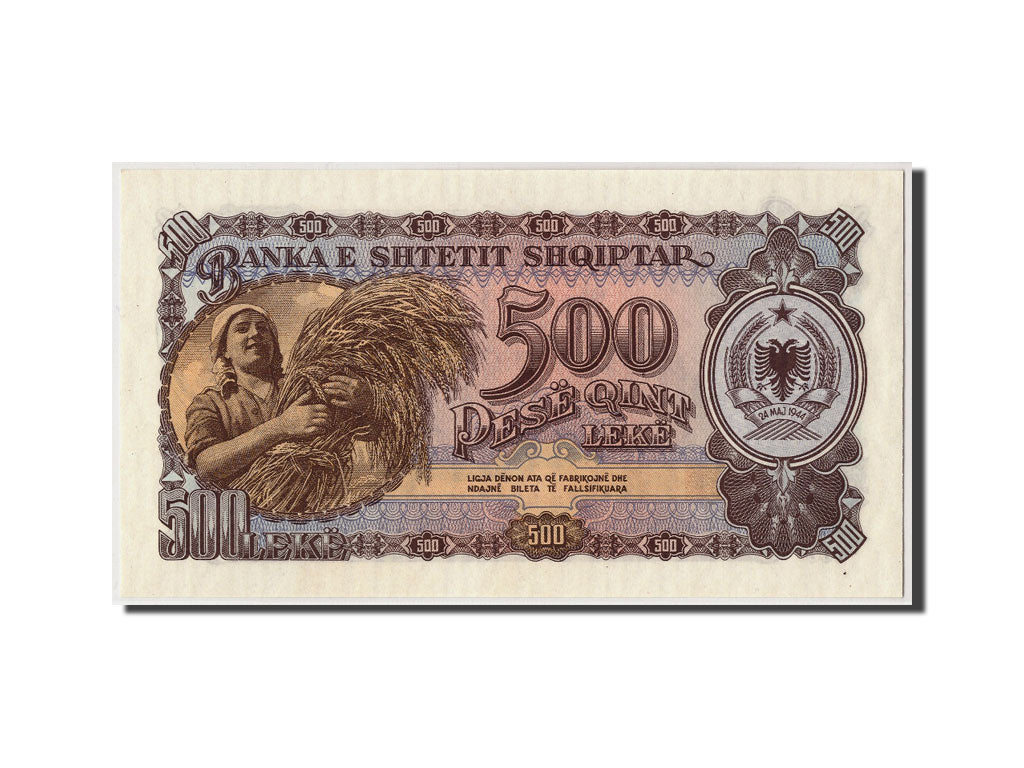 Banknote, Albania, 500 Lekë, 1957, Undated, KM:31a, UNC(65-70)