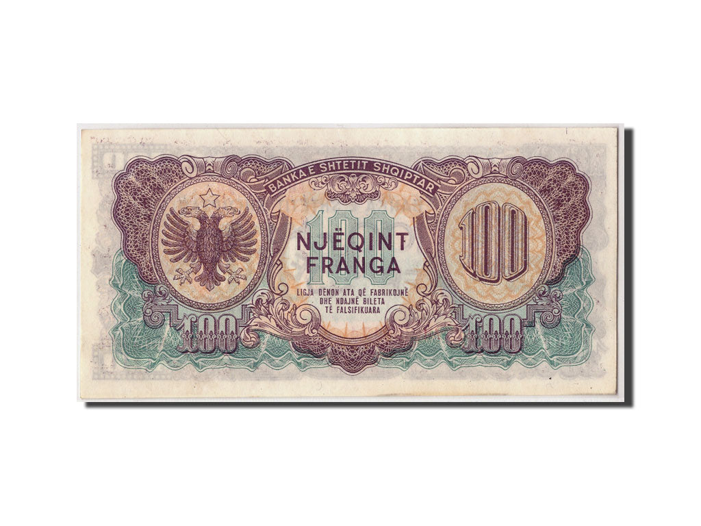 Albania, 100 Franga, 1945, KM:17, 1945-05-01, UNC(63)