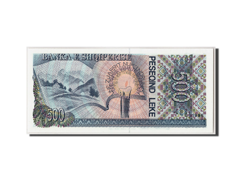 Albania, 500 Lekë, 1996, KM:60a, Undated, SPL