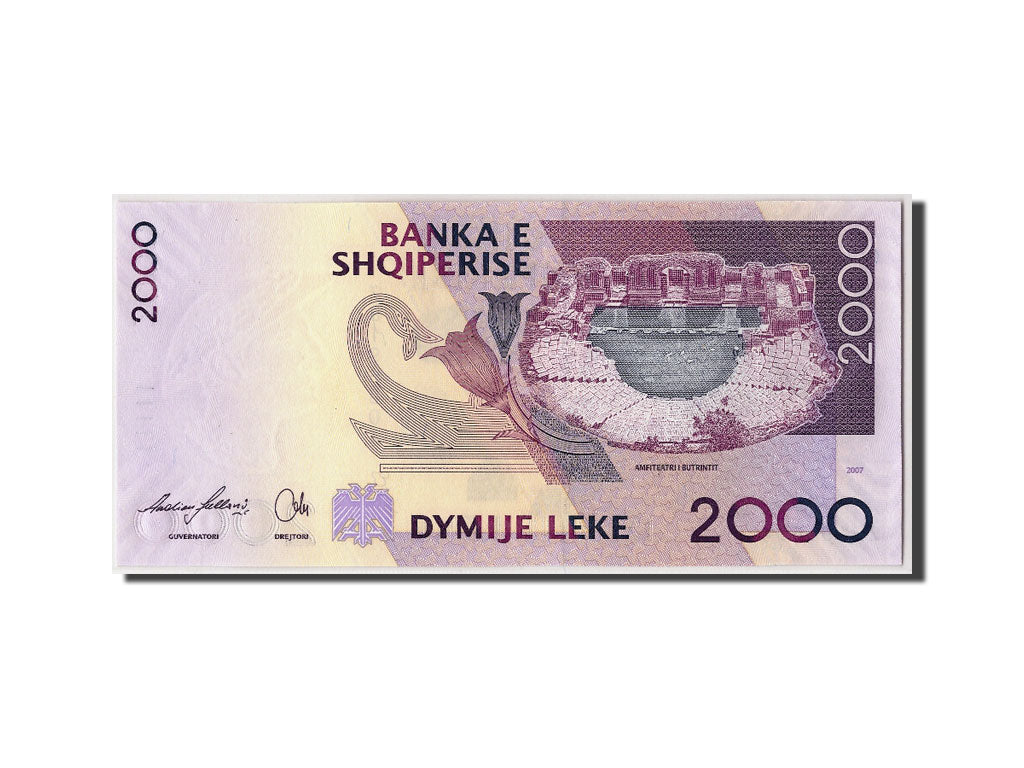 Albania, 2000 Lekë, 2007, KM:74, Undated, SPL