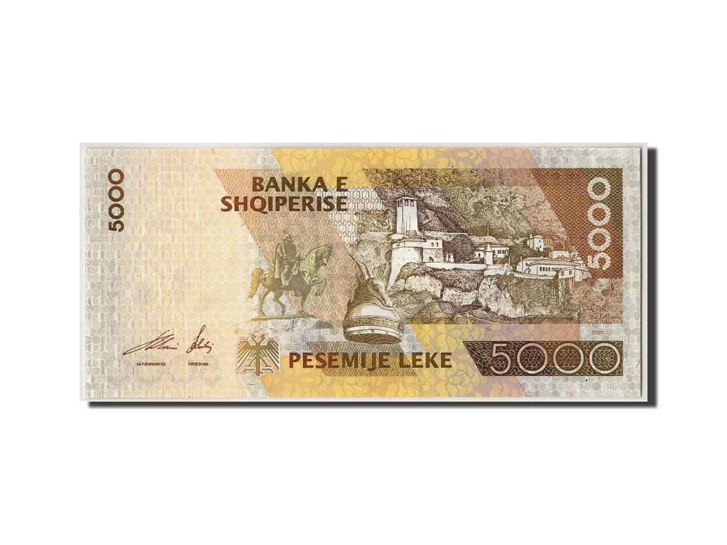 Billet, Albania, 5000 Lekë, 2001, Undated, KM:70, NEUF