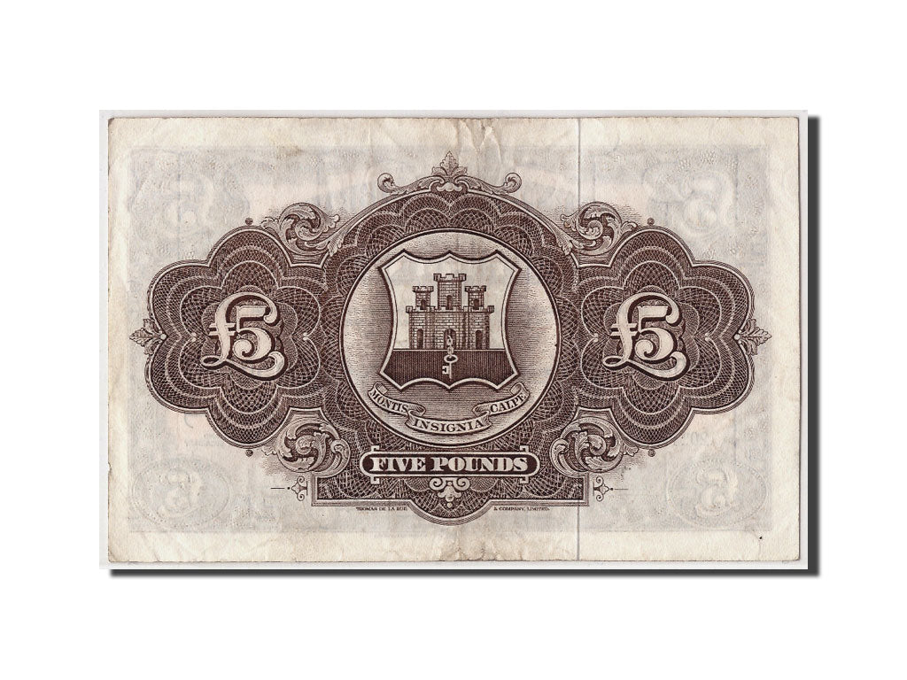 Gibilterra, 5 Pounds, 1971, KM:19b, 1971-11-20, MB+