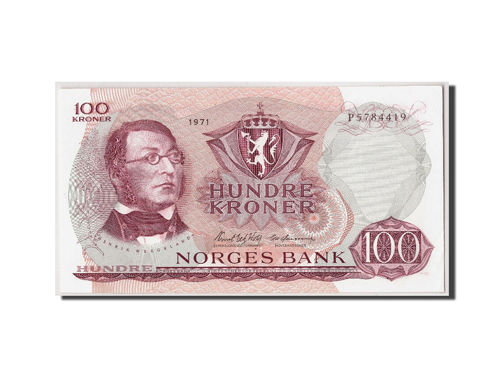Norwegen, 100 Kroner, 1971, KM:38e, Undatiert, UNC(63)