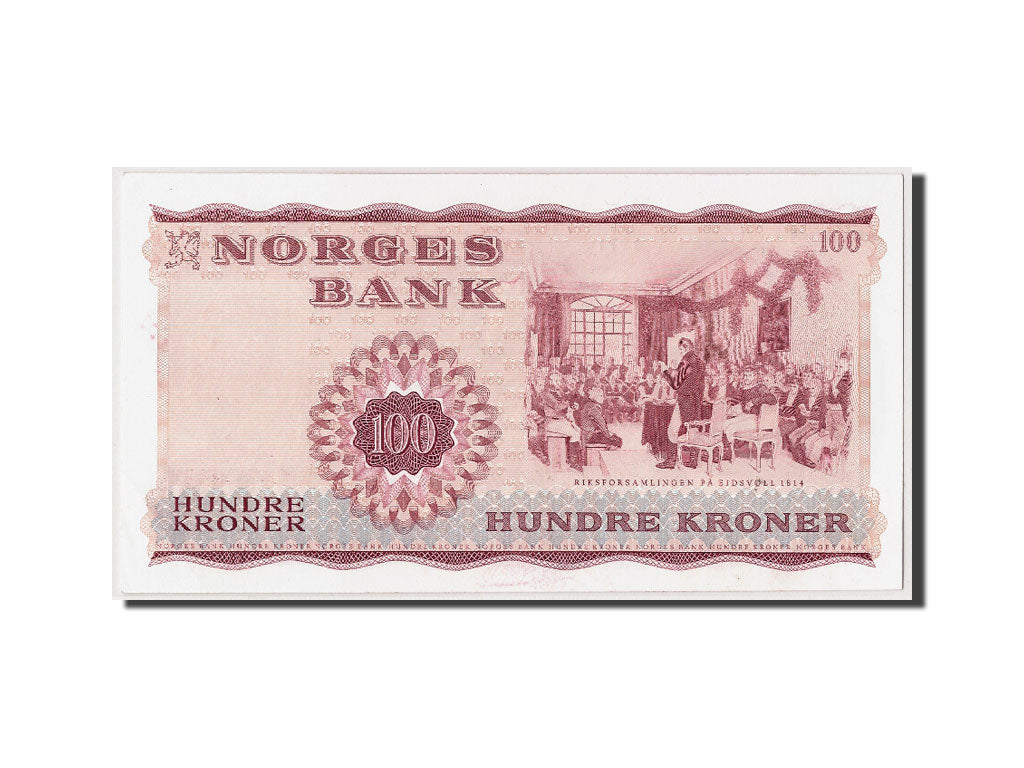 Norwegen, 100 Kroner, 1971, KM:38e, Undatiert, UNC(63)