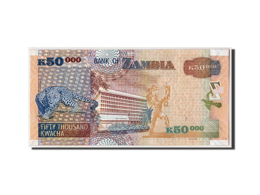Banknote, Zambia, 50,000 Kwacha, 2003, Undated, KM:48a, UNC(65-70)