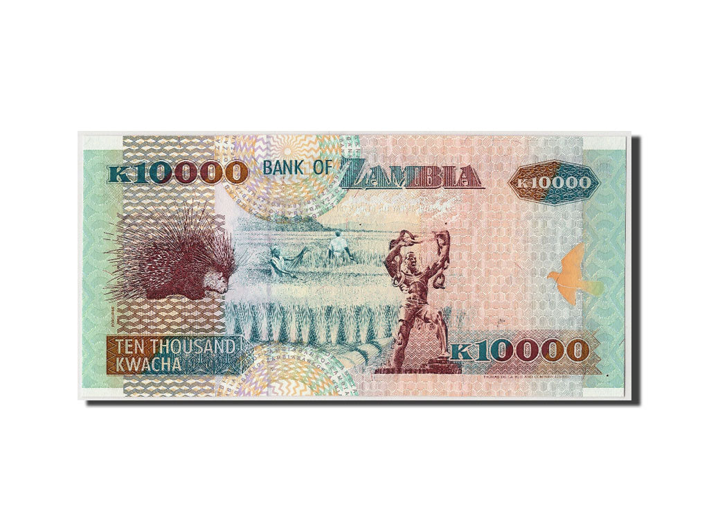 Zambia, 10,000 Kwacha, 1992, KM:42a, Undated, UNC(65-70)