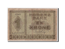 Norvegia, 1 Krone, 1948, KM:15b, Undated, MB