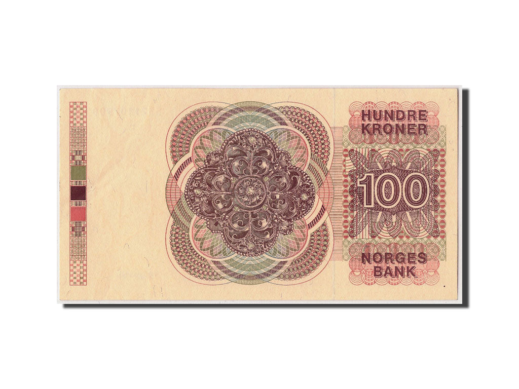 Norvegia, 100 Kroner, 1992, KM:43d, Undated, SPL
