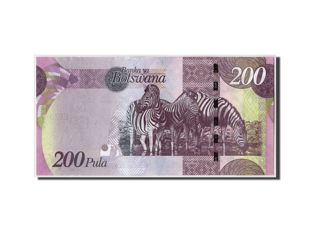 Banknote, Botswana, 200 Pula, Undated (2009), KM:34a, UNC(65-70)