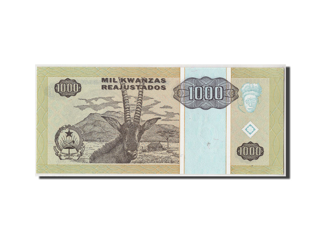 Billet, Angola, 1000 Kwanzas Reajustados, 1995, 1995-05-01, KM:135, NEUF