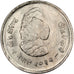 NEPAL, Rupee, 1975, KM #831, AU(55-58), Copper-Nickel, 6.90
