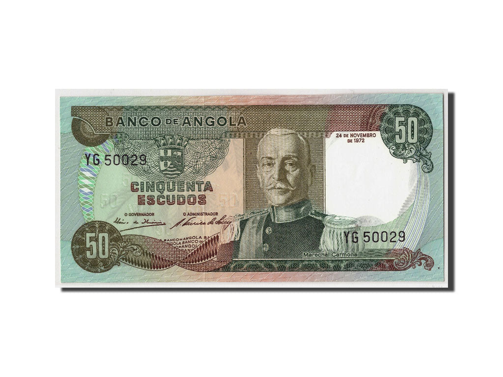 Banknote, Angola, 50 Escudos, 1972, 1972-11-24, KM:100, UNC(65-70)