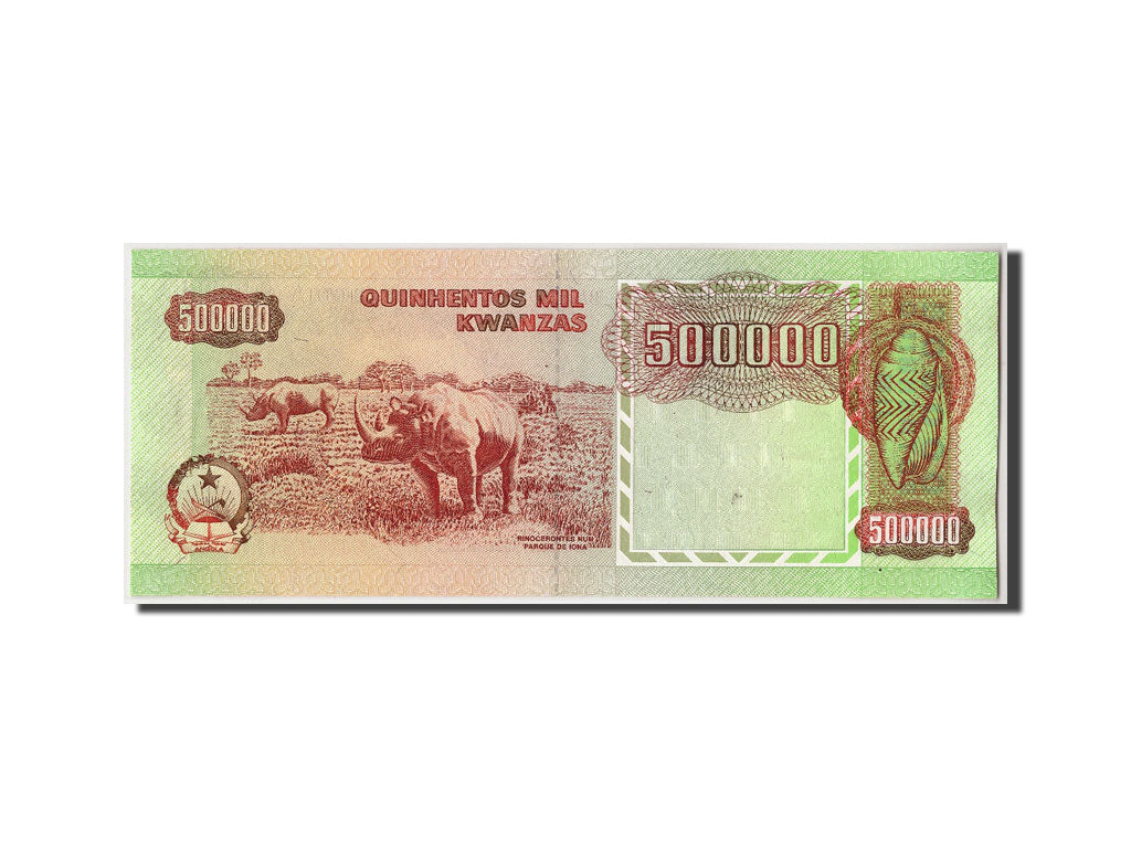 Banknote, Angola, 500,000 Kwanzas, 1991, 1991-02-04, KM:134, UNC(65-70)