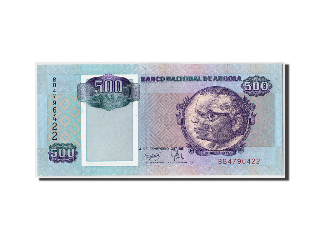 Banknote, Angola, 500 Kwanzas, 1991, 1991-02-04, KM:128b, UNC(65-70)