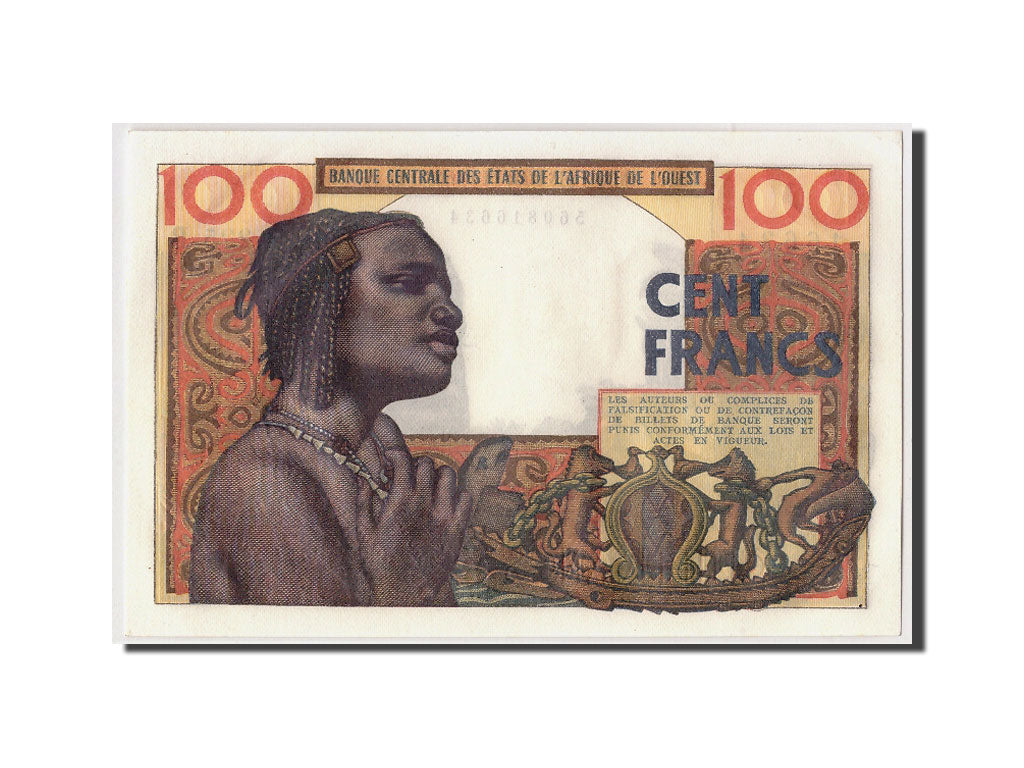 Banknote, West African States, 100 Francs, 1965, 1965-03-02, KM:201Be, UNC(63)
