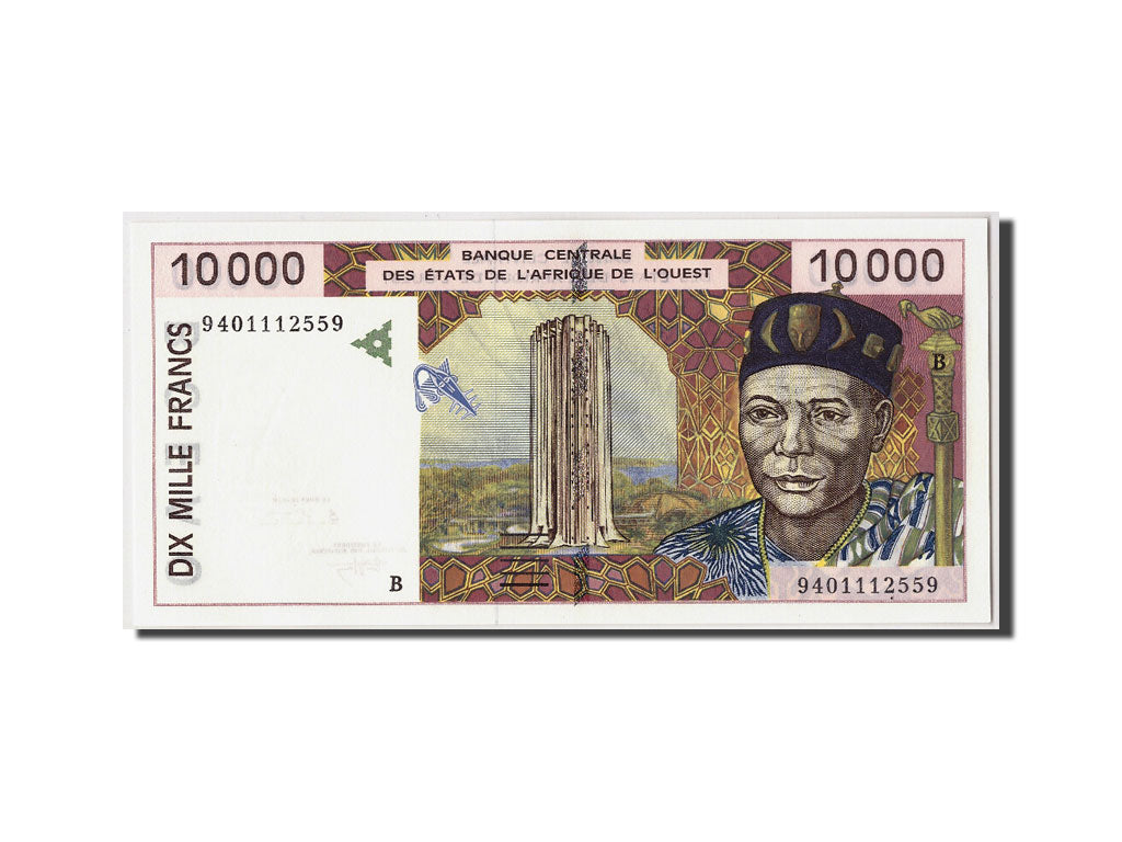 Banknote, West African States, 10,000 Francs, 1994, Undated, KM:214Bb
