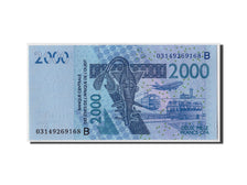 Banconote, Stati dell'Africa occidentale, 2000 Francs, 2003, KM:216Ba, Undated
