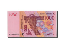 Banknote, West African States, 1000 Francs, 2003, Undated, KM:715Ka, UNC(65-70)