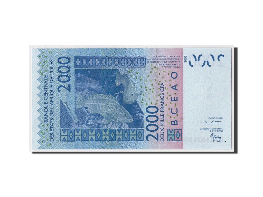 West African States, Burkina Faso, 2000 Francs, 2003, KM:316Ca, Undated, UNC(65-