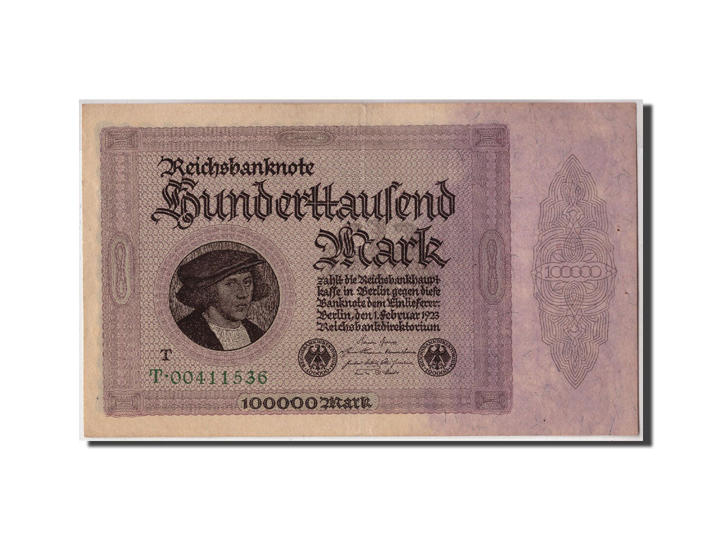 Banknote, Germany, 100,000 Mark, 1923, 1923-02-01, KM:83c, UNC(60-62)