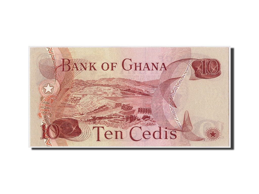 Ghana, 10 Cedis, 1978, KM:16f, 1978-01-02, UNC(63)
