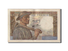 Billete, Francia, 10 Francs, 10 F 1941-1949 ''Mineur'', 1944, 1944-01-13, EBC