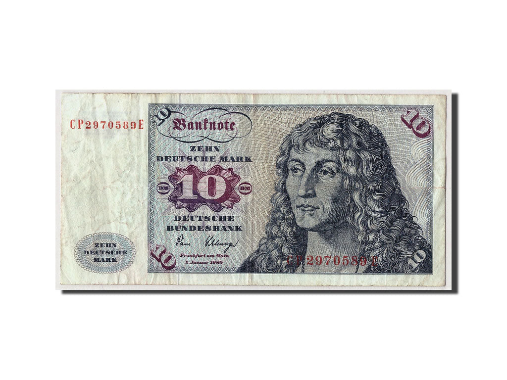 Banknote, GERMANY - FEDERAL REPUBLIC, 10 Deutsche Mark, 1980, 1980-01-02
