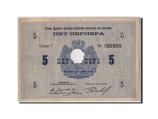 Banconote, Montenegro, 5 Perpera, 1914, KM:9, 1914-07-25, BB