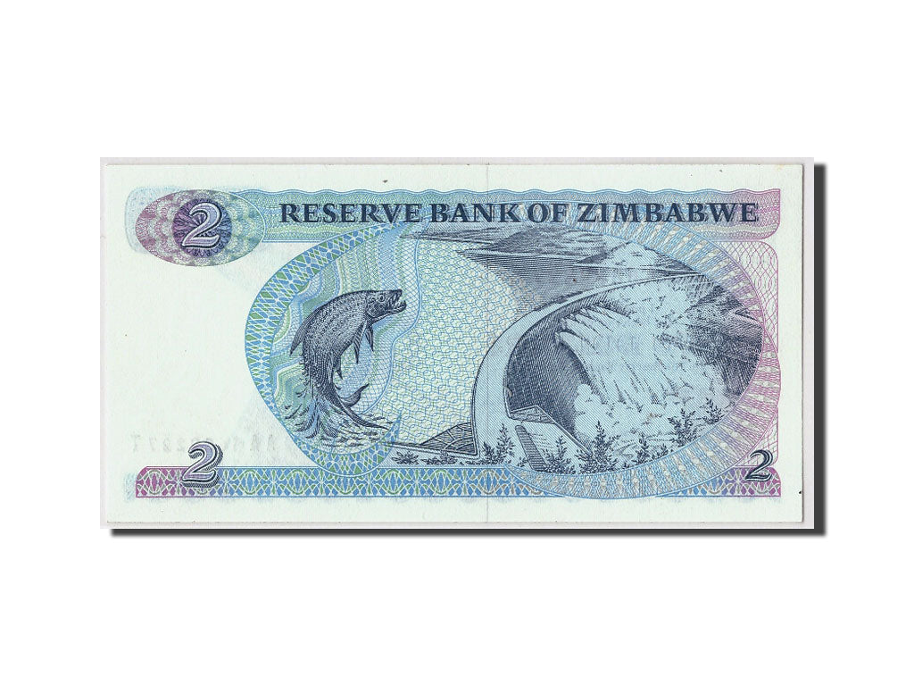 Geldschein, Simbabwe, 2 Dollars, 1983, Undated, KM:1b, UNZ