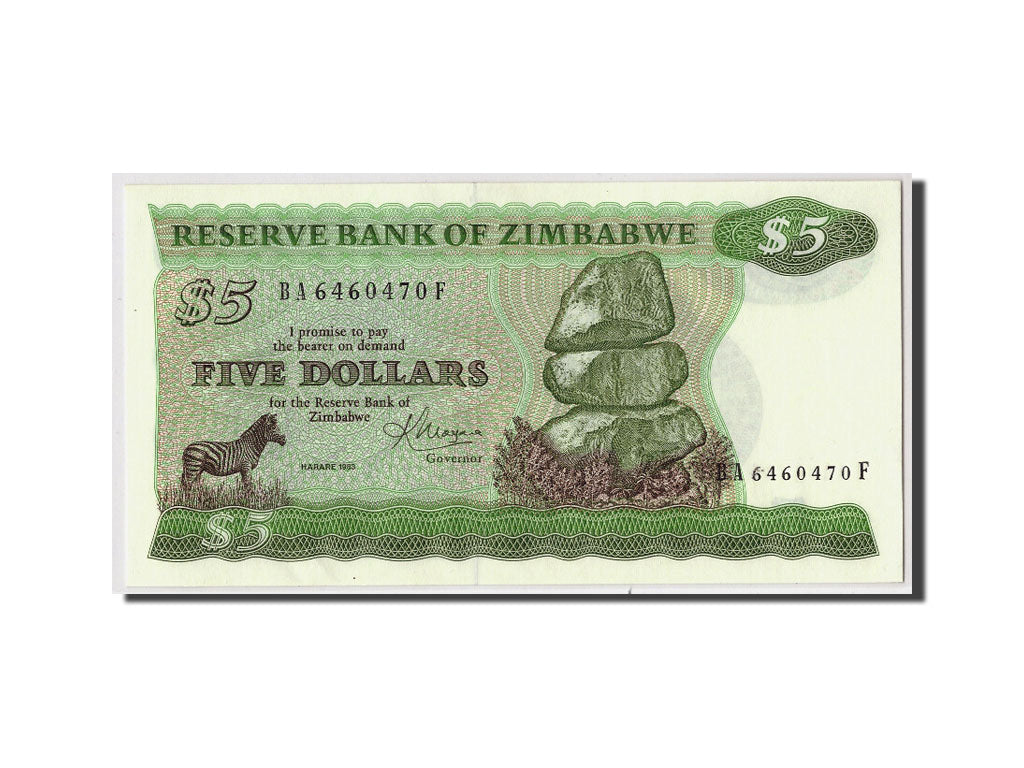 Zimbabwe, 5 Dollars, 1983, KM:2c, Undated, UNC(65-70)