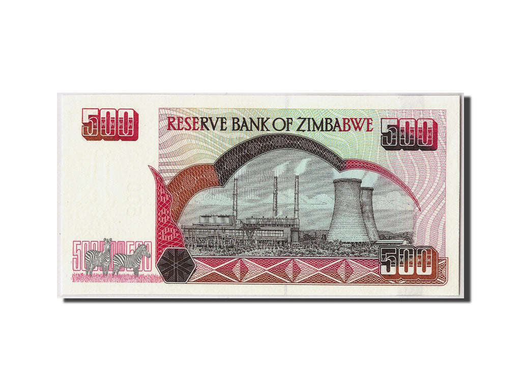 Simbabwe, 500 Dollars, 2001, KM:10, Undatiert, UNC(65-70)