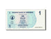 Geldschein, Simbabwe, 1 Dollar, 2006, 2006-08-01, KM:37, UNZ