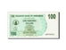 Biljet, Zimbabwe, 100 Dollars, 2006, 2006-08-01, KM:42, NIEUW