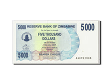 Billet, Zimbabwe, 5000 Dollars, 2007, 2007-02-01, KM:45, NEUF