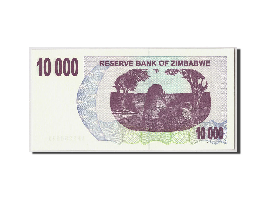Zimbabwe, 10,000 Dollars, 2006, KM:46b, 2006-08-01, FDS
