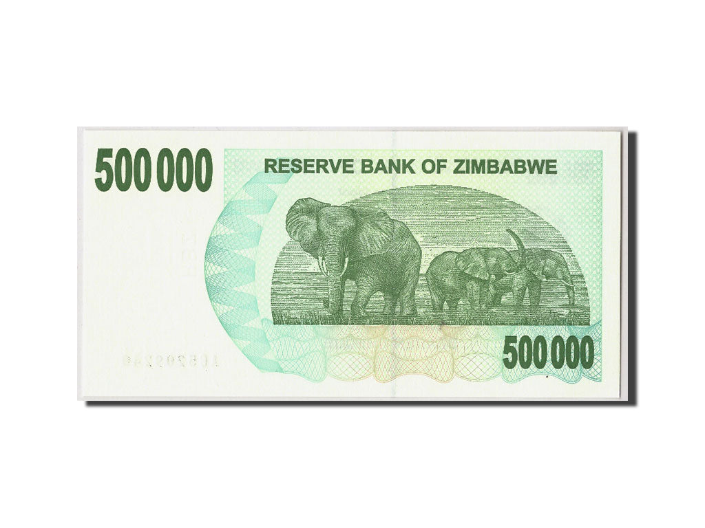 Banconote, Zimbabwe, 500,000 Dollars, 2007, KM:51, 2007-07-01, FDS