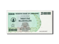 Geldschein, Simbabwe, 25 Million Dollars, 2008, 2008-04-02, KM:56, UNZ