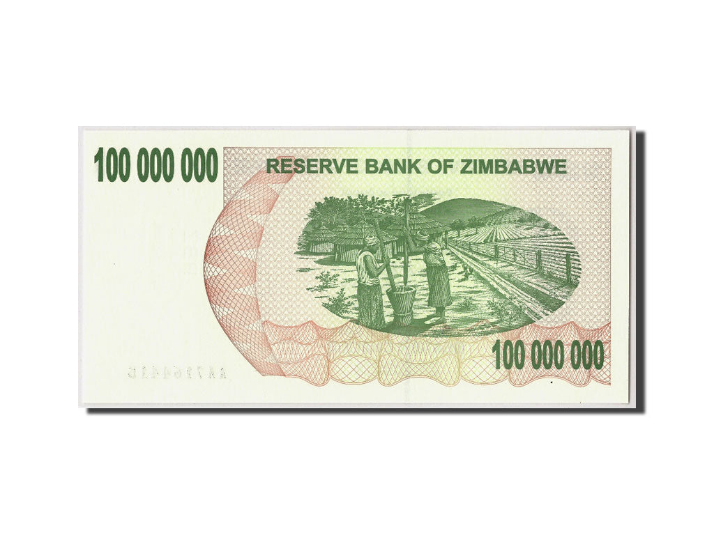 Zimbabwe, 100 Million Dollars, 2008, KM:58, 2008-05-02, FDS
