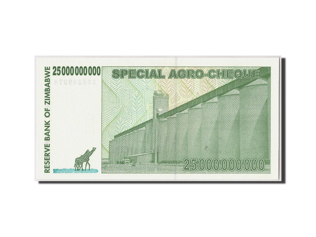 Geldschein, Simbabwe, 25 Billion Dollars, 2008, 2008-05-15, KM:62, UNZ