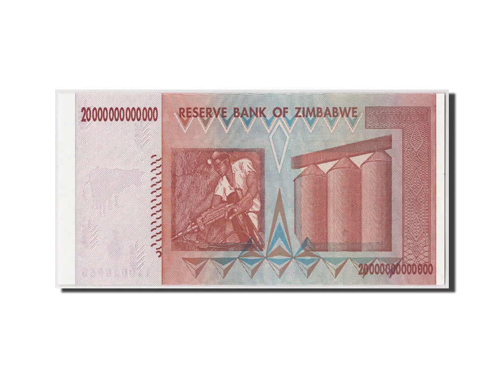 Zimbabwe, 20 Trillion Dollars, 2008, KM:89, Undated, FDS