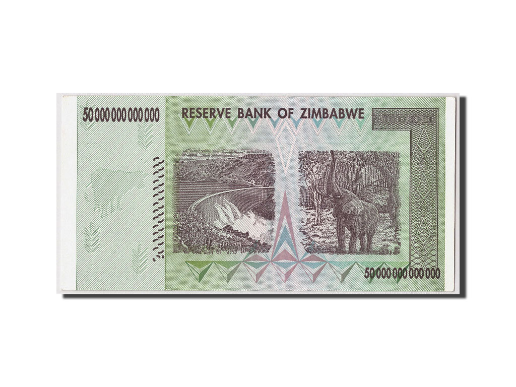 Zimbabwe, 50 Trillion Dollars, 2008, KM:90, Undated, FDS