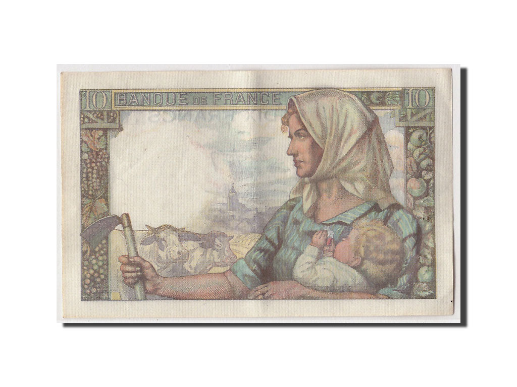 Banknote, France, 10 Francs, 10 F 1941-1949 ''Mineur'', 1944, 1944-01-13